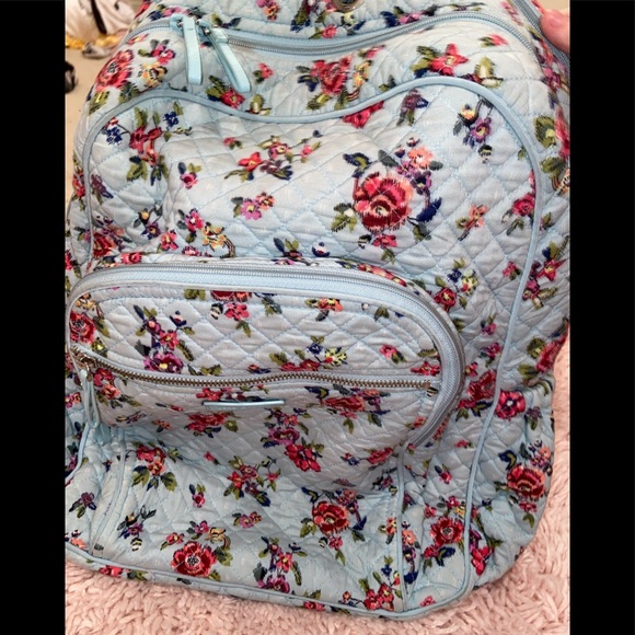 light blue vera bradley backpack